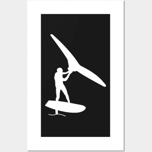 Surfing with wingfoil Posters and Art